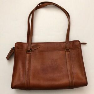 Coach Vintage Leather Work Bag Made in USA 583-9847